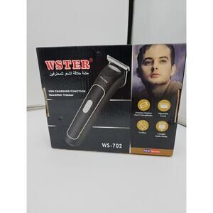 WSTER Rechargeable Hair Clippers Trimmer Cutting Beard Barber Shaver WS-702